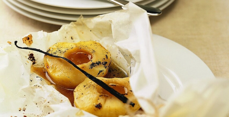Aumônières aux pommes et leur sabayon bio