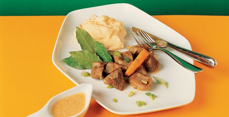 Ragoût de veau et pommes mousseline bio