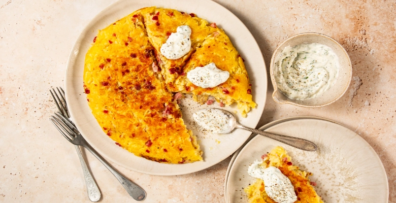 Bio-Rösti mit Speck