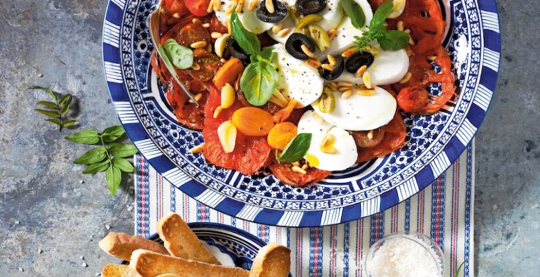Salade raffinée tomates-mozzarella bio