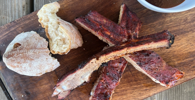 Travers de porc au miel et au whisky