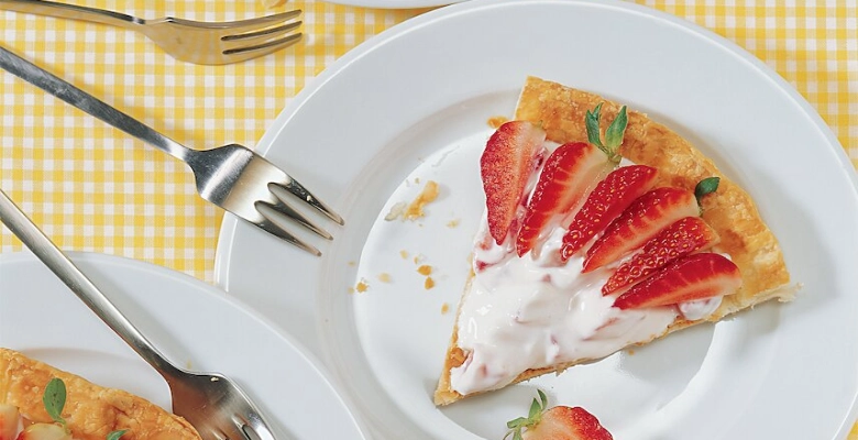 Tarte aux fraises bio