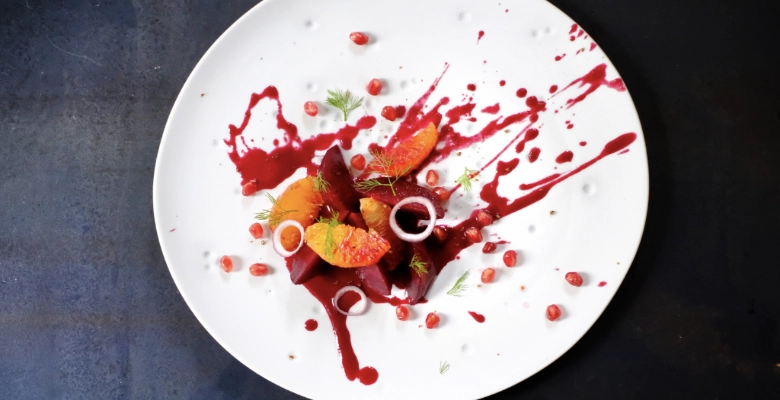 Crème de betteraves grillées bio