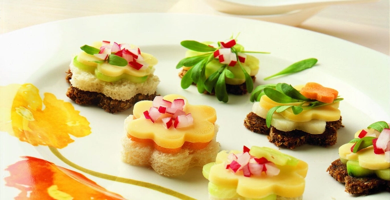 Amuse-bouche fleuris bio