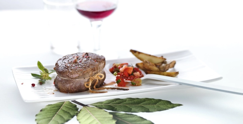 Filet de bœuf au relish de fraises bio