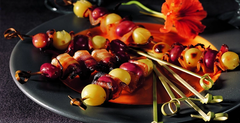 Brochettes d'automne à l'aigre-doux bio