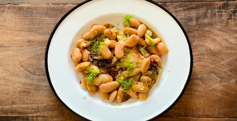 Fagioli giganti con finocchio