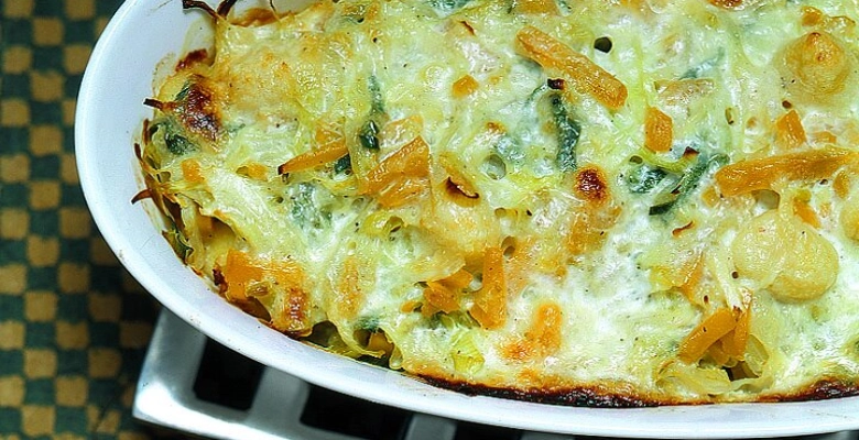 Gratin de gnocchis aux légumes bio
