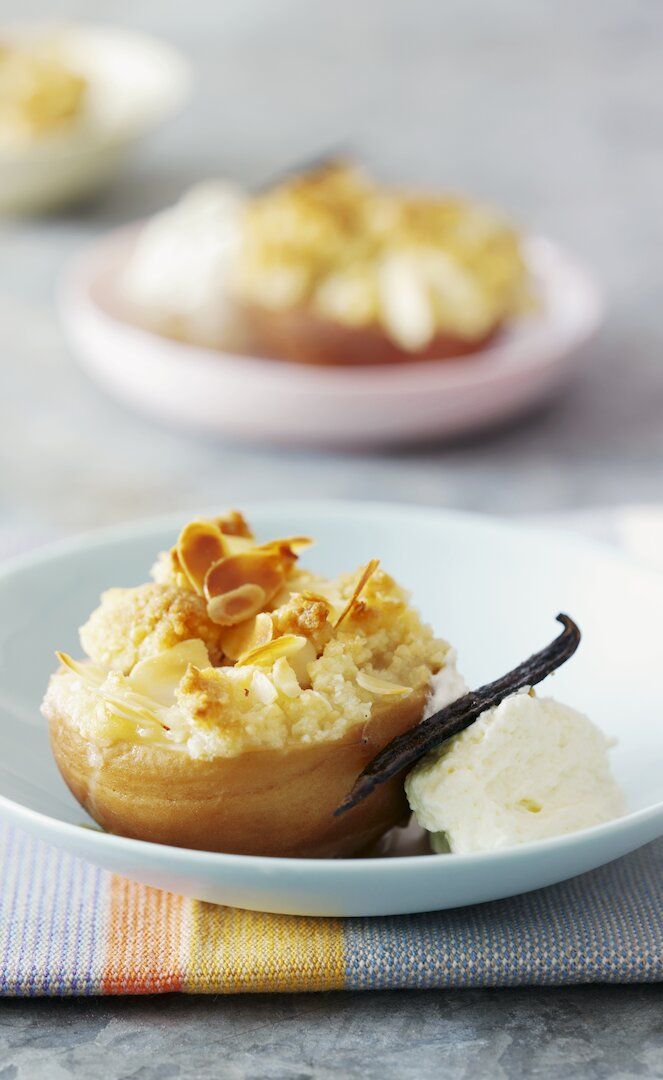 Bio-Pfirsich-Streusel | Rezept