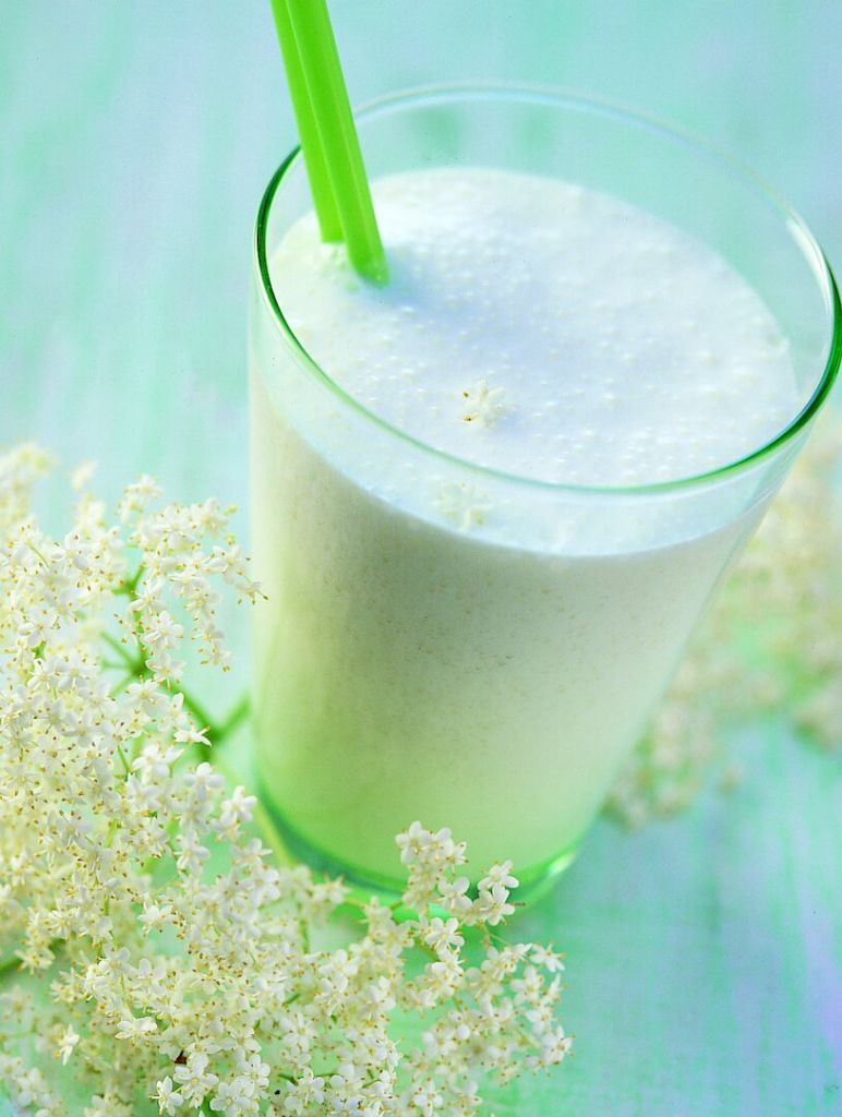 Milk-shake aux fleurs de sureau bio