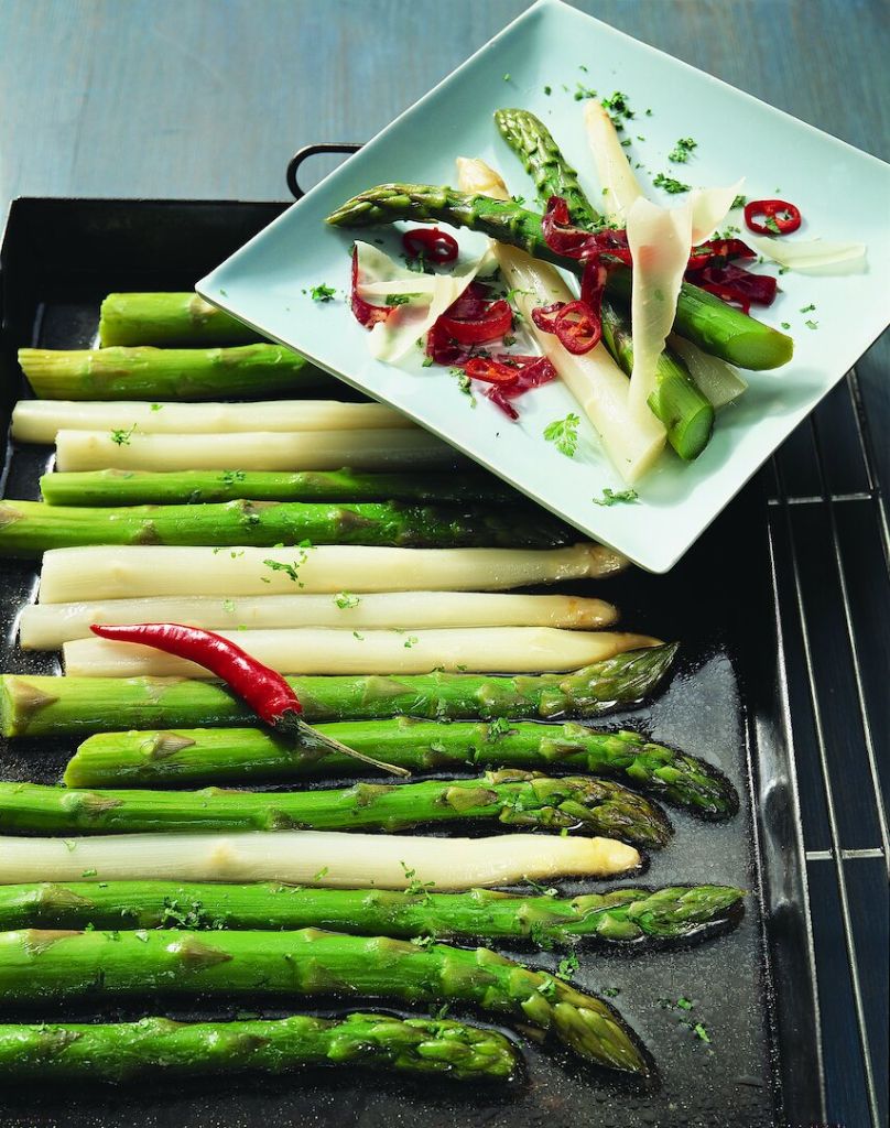 Asperges bio au four