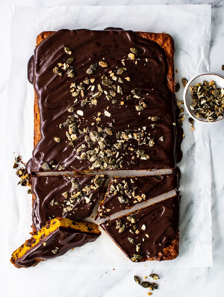 Gâteau au chocolat et au potiron